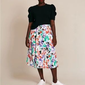 Tanya Taylor Silk Blend Floral Skirt 22
